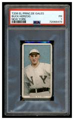 Buck Herzog [New York] Baseball Cards 1909 T206 El Principe De Gales Prices