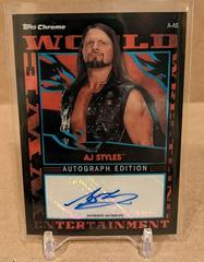 AJ Styles [Refractor] Wrestling Cards 2021 Topps Slam Attax Chrome WWE Autographs Prices