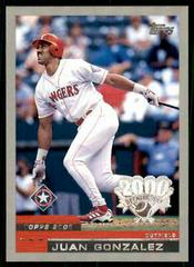 Juan Gonzalez Baseball Cards 2000 Topps Opening Day Prices