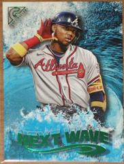 Ronald Acuna Jr. [Green] Baseball Cards 2022 Topps Gallery Next Wave Prices