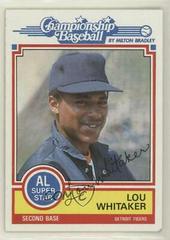 Lou Whitaker Baseball Cards 1984 Milton Bradley Prices