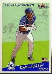 Rickey Henderson #U105 Baseball Cards 2002 Fleer Tradition Update Prices