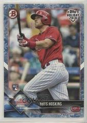Rhys Hoskins [White Snow] #THRHO Baseball Cards 2018 Topps Holiday Bowman Prices
