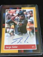 Jorge Soler [Gold] #R88S-JO Baseball Cards 2022 Panini Donruss Retro 1988 Signatures Prices