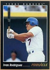 Ivan Rodriguez #21 Baseball Cards 1993 Pinnacle Prices