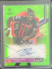 Rafael Leao [Neon Green] #A-LE Soccer Cards 2022 Topps Finest UEFA Club Competitions Autographs Prices