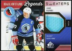 Jari Kurri [Patch] #HOF-JK Hockey Cards 2021 SP Game Used HOF Legends Sweaters Prices