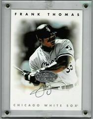 Frank Thomas [Jumbo] Baseball Cards 1996 Leaf Signature Autographs Prices