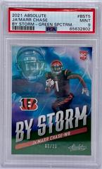 Ja'Marr Chase [Green] #BST-5 Football Cards 2021 Panini Absolute By Storm Prices