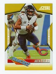 Justin Fields [Gold Zone] #6 Football Cards 2023 Panini Score The Franchise Prices