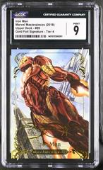 Iron Man [Autograph] #89 Marvel 2018 Masterpieces Prices