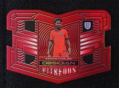 Raheem Sterling [Red Flood] #3 Soccer Cards 2022 Panini Obsidian Vitreous Prices