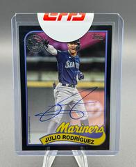 Julio Rodriguez [Black] #89BA-JROD2 Baseball Cards 2024 Topps 1989 Autograph Prices