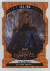 Brie Larson as Captain Marvel [Orange Die Cut] #87 Marvel 2022 Allure Prices