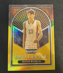 Matas Buzelis [Gold] #20 Basketball Cards 2023 Panini Prizm Draft Picks Brilliance Prices