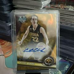 Caitlin Clark [Gold Lava] #BCPA-CCL Basketball Cards 2023 Bowman Chrome University Prospects Autographs Prices
