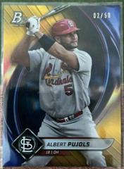 Albert Pujols [Gold] #2 Baseball Cards 2022 Bowman Platinum Prices