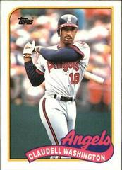 Claudell Washington #125T Baseball Cards 1989 Topps Traded Tiffany Prices