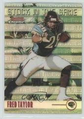 Fred Taylor [Refractor] Football Cards 1999 Bowman Chrome Stock in the Game Prices