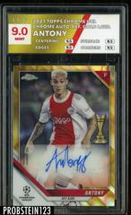 Antony [Gold Lava Refractor] #CA-A Soccer Cards 2021 Topps Chrome UEFA Champions League Autographs Prices