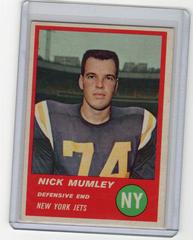 Nick Mumley #22 Football Cards 1963 Fleer Prices