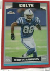 Marvin Harrison [Red Refractor] #123 Football Cards 2006 Topps Chrome Prices
