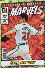 Greg Maddux [Green] #M6 Baseball Cards 2023 Panini Donruss Marvels Prices