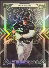 Gavin Sheets [Green] Baseball Cards 2022 Panini Chronicles Obsidian Prices