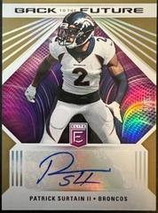 Patrick Surtain II [Gold] #BFS-PS Football Cards 2022 Panini Donruss Elite Back to the Future Signatures Prices