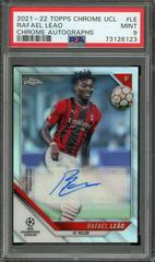 Rafael Leao [Red Wave Refractor] Soccer Cards 2021 Topps Chrome UEFA Champions League Autographs Prices