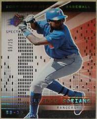 Alfonso Soriano Baseball Cards 2004 Spx Prices