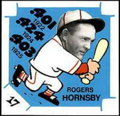 Rogers Hornsby Baseball Cards 1980 Laughlin 300/400/500 Prices