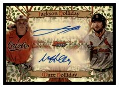 Jackson Holliday, Matt Holliday [Superfractor] Baseball Cards 2023 Bowman's Best Family Tree Dual Autographs Prices