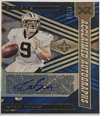Drew Brees [Blue] #ACA-DRB Football Cards 2022 Panini XR Acclaimed Autographs Prices