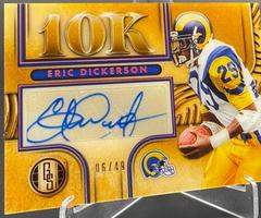 Eric Dickerson #10K-EDI Football Cards 2022 Panini Gold Standard 10K Autographs Prices