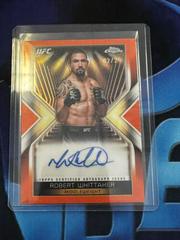 Robert Whittaker [Orange Refractor] #MEA-RWH Ufc Cards 2024 Topps Chrome UFC Main Event Autograph Prices