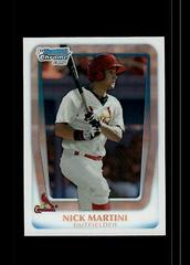 Nick Martini [Chrome Red Refractor] Baseball Cards 2011 Bowman Draft Prospects Prices