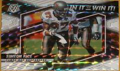 Simeon Rice [White] #SB-15 Football Cards 2022 Panini Mosaic In It to Win It Prices