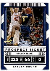 Jaylen Brown [Blue] #10 Basketball Cards 2020 Panini Contenders Draft Picks Prices
