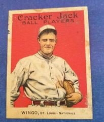 Ivy Wingo Baseball Cards 1915 Cracker Jack Prices