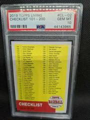Checklist 101-200 #CL-02 Baseball Cards 2019 Topps Living Prices