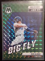 Pete Alonso [Green] #BF-7 Baseball Cards 2022 Panini Mosaic Big Fly Prices