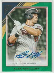 Alex Kirilloff [Green] Baseball Cards 2022 Topps Gallery Young Stars Autographs Prices