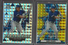 Corey Seager [Gold] #CG-4 Baseball Cards 2022 Panini Mosaic Capital Gains Prices