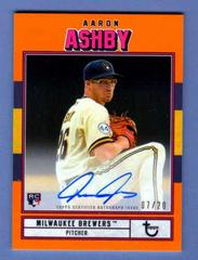 Aaron Ashby [Orange] Baseball Cards 2022 Topps Brooklyn Collection Autographs Prices