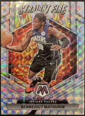 Bennedict Mathurin #8 Basketball Cards 2022 Panini Mosaic Straight Fire Prices