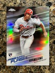 Nick Williams [Orange Refractor] Baseball Cards 2018 Topps Chrome Freshman Flash Prices