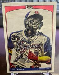 Ronald Acuna Jr. [Red Rainbow Foil] #14 Baseball Cards 2022 Topps X Lauren Taylor Prices