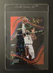 LeBron James [Red Disco Prizm] Basketball Cards 2021 Panini Select Prices