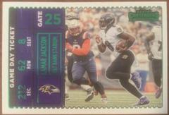 Lamar Jackson [Emerald] #GDT-LJA Football Cards 2022 Panini Contenders Game Day Ticket Prices